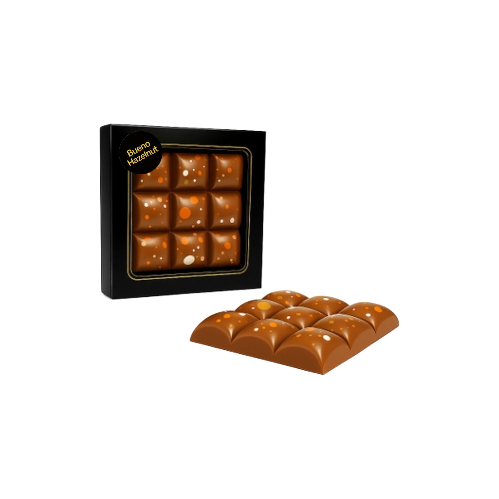10022 Square Deluxe Bueno Hazelnut 75g